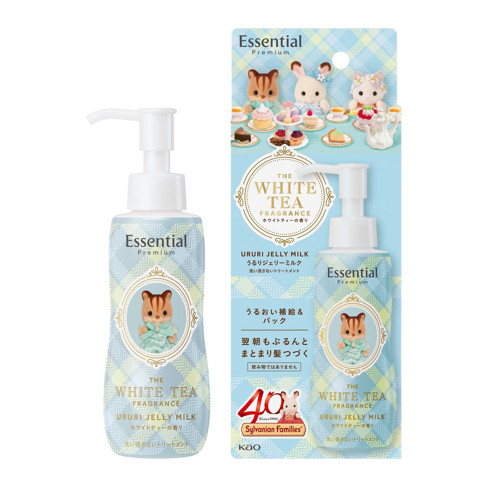 【エントリーP5倍】▲花王　エッセンシャル　プレミアム　うるりジェリーミルク　　シルバニアファミリーデザイン・ホワイトティーの香り140ml