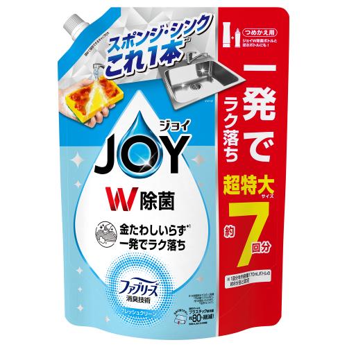 Rakuten - P＆G　ジョイ　W除菌　フレッシュクリーンの香り　詰め替え　超特大　930ml