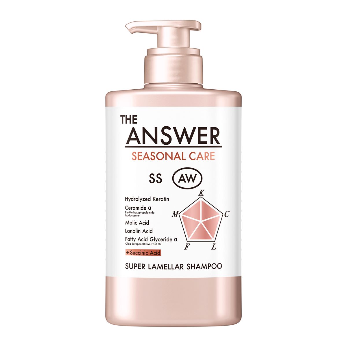 THE ANSWER(ジアンサー)　シーズナルケア　AW　スーパーラメラシャンプー　ポンプ　400ml【送料無料】