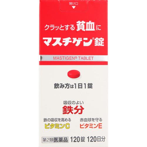 3個セット　送料無料　【あす楽】　【第2類医薬品】マスチゲン錠　120錠