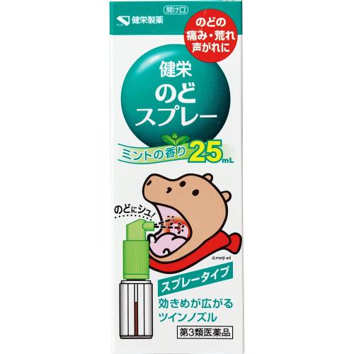 【第3類医薬品】健栄のどスプレー　25mL