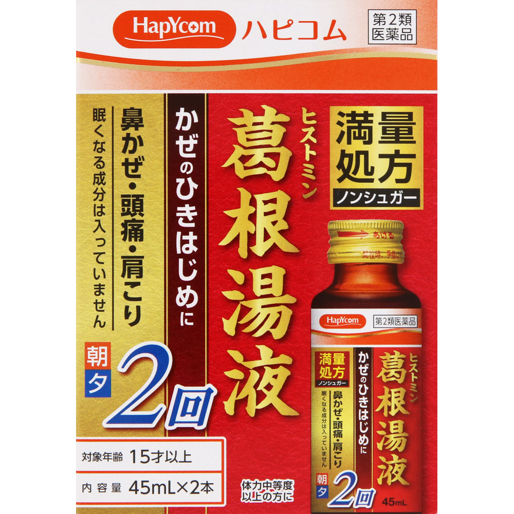 ◆【第2類医薬品】ヒストミン葛根湯液2　45mL×2本【セルフメディケーション税制対象商品】