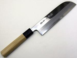 堺孝行青二鋼鏡面 鎌形薄刃195