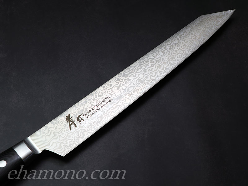 堺孝行 コアレスダマスカス 剣型(切付)柳刃2...の紹介画像3