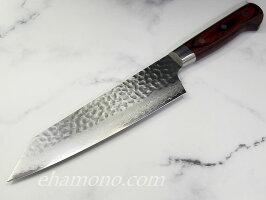 堺孝行V金10号ダマスカス33層鎚目剣型牛刀190