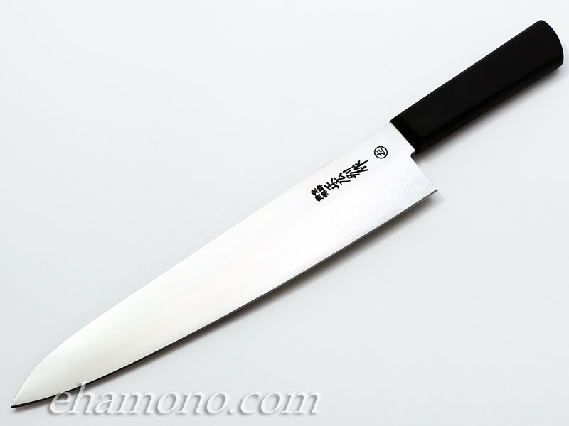 正広別作　平切（牛刀）8寸 240mm　PA柄（HACCP対応樹脂ハンドル）左利き用