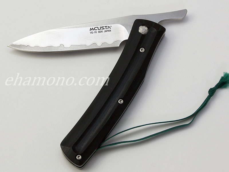 MCUSTA　フリクションフォルダー　肥後守タイプ　緑黒