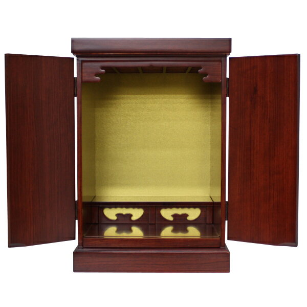 小型仏壇 14号紫檀2枚戸【モダン仏壇・家具調仏壇】