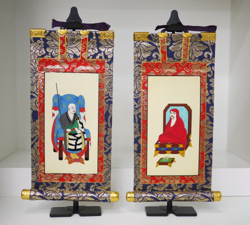 掛け軸 ご両脇1対(臨済宗)『50代』新金(上)【家具調仏具・モダン仏具】【#2】