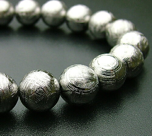 【一品物シリーズ・腕輪/ブレス】ギべオン隕石 10ミリ【#2】