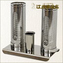 【お墓用品】ステンレス ひまわり風防セット【#2】