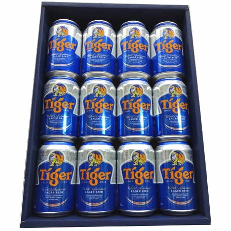 タイガービール　330ml缶　12本箱入り　Tiger Gold Medal