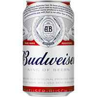 バドワイザー　355ml缶24本箱入り バドワイザー（ Budweiser 、略称 Bud、バド ）とは、アメリカ合衆国ミズーリ州セントルイスに本社を持つアンハイザー・ブッシュ社が生産・販売するビールである。 355ml×24本 分　類：ビール 原材料：麦芽、ホップ、米 流通元の変更に伴い、 現在韓国産になります。 ※流通元の変更に伴い、商品画像と瓶および外箱の形状が異なる場合がございます。 あらかじめご了承の上ご購入いただきますようお願いいたします。　