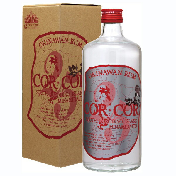 CORCOR25（赤ラベル） コルコル 25度 720ml×3本セット ラム酒 CORCOR 25° 国産ラム 沖縄県 赤ラベル