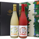 ブラッドオレンジ梅酒&瀬戸内レモン梅酒 飲み比べギフトセット(720ml×2本) 愛媛県産 リキュール プレゼント