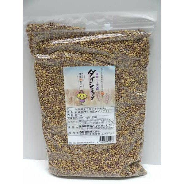 讃岐もち麦「ダイシモチ」（500g） クロネコ　国産もちむぎ100％　代引き不可