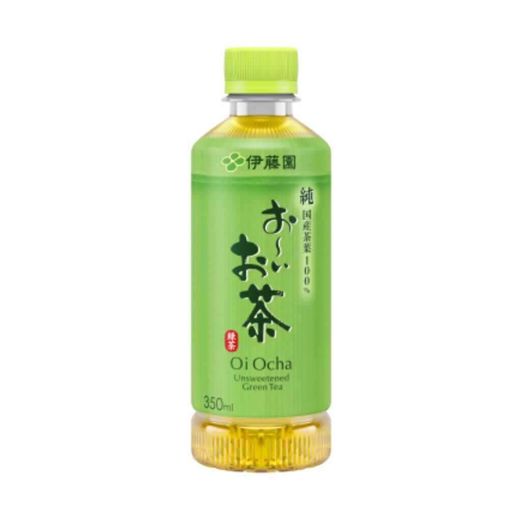 急須でいれた緑茶本来の香りとおいしさのために、原料となる国産茶葉からこだわりぬきました。飲料メーカーの多くが緑茶飲料の原料仕入れを商社などの外部に委託している現状に対し、伊藤園は社員自らが茶産地や茶市場へ出向き、その品質を見極めた上で仕入れを行う「直接仕入れ」を20年以上に渡って継続してきました。 このような、お茶の伊藤園としての取り組みにより信頼関係を築き上げ、国内の茶葉生産量の約25％をも取り扱う、幅広い原料調達力を可能にいたしました。それが「お〜いお茶」のおいしさへとつながっています。 お〜いお茶 350ml ペットボトル 24本入り1箱の価格です。　