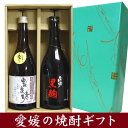 【焼酎 ギフト箱入り】 はだか麦焼酎 宝泉坊 ＆黒麹 宝泉坊 720ML 愛媛焼酎飲み比べギフトセット【プレゼント】