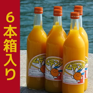 【ふるさと創生館】安心無添加!愛媛県明浜町の100%みかんジュース ムテンカ 720ml × 6本