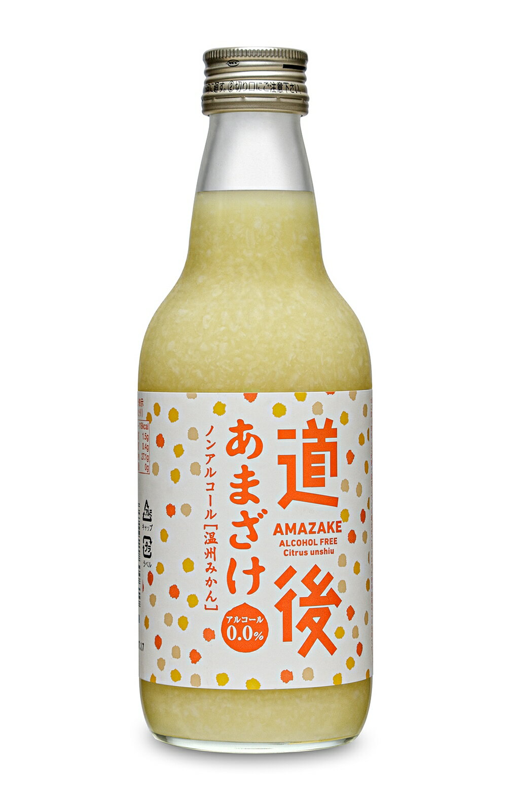 愛媛県産柑橘「温州みかん」果汁使用の「あまざけ」。 自然な甘さが魅力の米麹だけでつくった「あまざけ」は、昔ながらのなつかしい味わい。 ほどよい甘さと酸味のバランスが特徴の愛媛県産「温州みかん」果汁を使用し 自然な甘みとみかんの甘さ、香りを加...