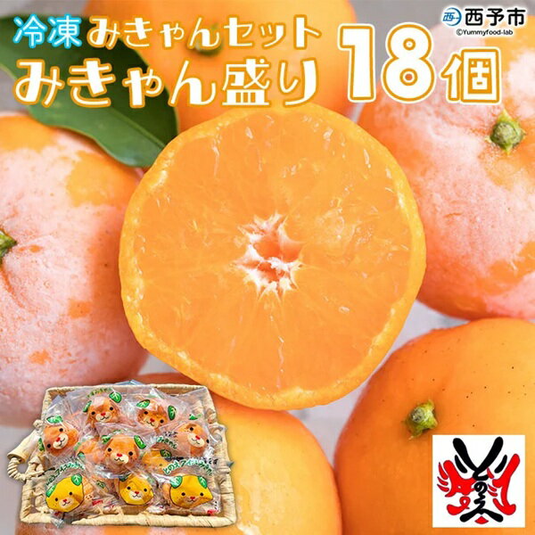 【送料無料】冷凍みきゃんセット みきゃん盛り 温州みかん18個セット（皮付き 10個・皮無し8個）愛媛県 西予市［生産者直送］