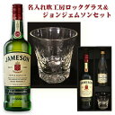 【名入れグラス】SB名入れ吹工房ロックグラス ＆ ジェムソン 700ml セット [JAMESON]