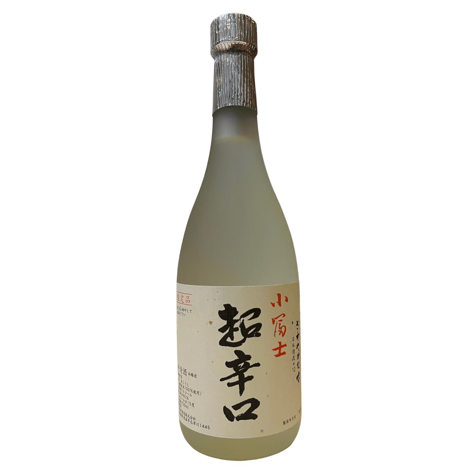 地元愛媛県松山市では一番人気の小富士シリーズ。 料理のための飲み物として、無駄な甘みを除きながらもしっかりとした旨味がある、食欲をそそる酒を目指しています。 手間暇を惜しまず、昔ながらの酒槽による丁寧な搾りを行い、火入れは一本一本湯煎による加熱殺菌を行う瓶燗を行っています。 お料理の味を引き立てるとともに、軽快で飲み口の爽やかなお酒です。　 品目：清酒 本醸造 原材料：米・米こうじ(国産米100%使用)、醸造アルコール 精米歩合：65% 度数：15度 容量：720ml 製造者：島田酒造株式会社/愛媛県東温市志津川1445 ******* 【島田酒造】 蔵元の社長（島田省吾氏）が自ら杜氏をつとめる家族経営の小さな手造りの酒蔵です。 瀬戸内海の興居島、伊予の小冨士にちなみ命名されたもので、「瀬戸内海の幸に合った酒を醸す」との思いがこめられています。 存在感はあるが、決してでしゃばらない、肴の旨味を十分に引き立たせる酒を目指して醸されています。 地元である愛媛では高い人気を誇っており、飲み屋さんでもよく愛飲されています。 毎年秋～年末時期になると蔵元の在庫が完売してしまうほどです。ギフト、御中元、お盆、お礼、敬老の日、ハロウィン、クリスマス、冬ギフト、お歳暮、お年賀、年末年始、ご挨拶、バレンタイン、ホワイトデー、お返し、父の日、母の日、贈答品、お土産、手土産、御祝、内祝い、結婚祝い、出産祝い、快気祝い、誕生日祝い、プレゼント、ウェディング、パーティー、退職祝い、就任祝い、長寿祝い、記念日、お香典返し、法要など各種ギフトシーンにおすすめです。