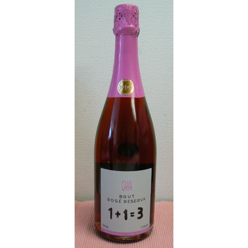 1+1=3　ウ・メス・ウ・ファン・トレス　ブルット ロゼ レセルバ　750ml　Brut Rose Reserva