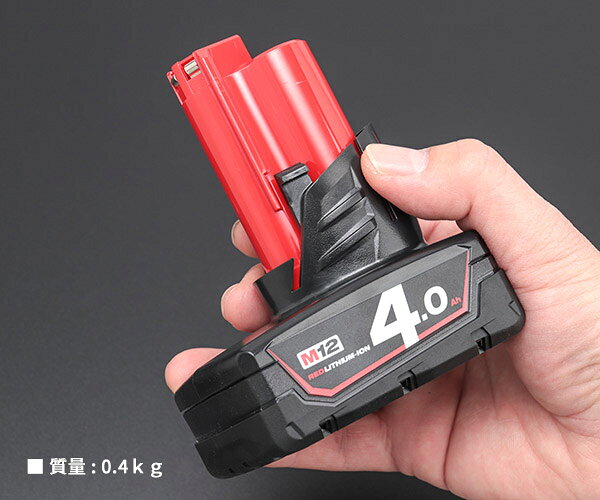 ��3/1���ꡪ�ݥ����3�ܡܺ���400��OFF������������ �ߥ륦�������� M12 4.0AH�Хåƥ꡼ (M12 B4 JP)(4573592060029) milwaukee