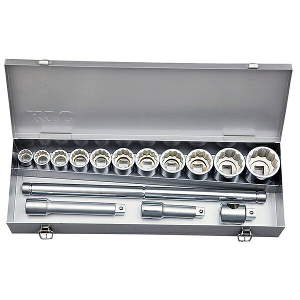 KTC ソケットレンチセット 15点 差込角19.0mm(19.0sq.)(3/4) (TB615B)(4989433176918) 京都機械工具