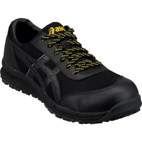 【ワケアリ品】アシックス 安全靴 静電気帯電防止靴 ウィンジョブCP21E 25.0cm ブラック×ブラック ASICS おしゃれ かっこいい 作業靴 スニーカー