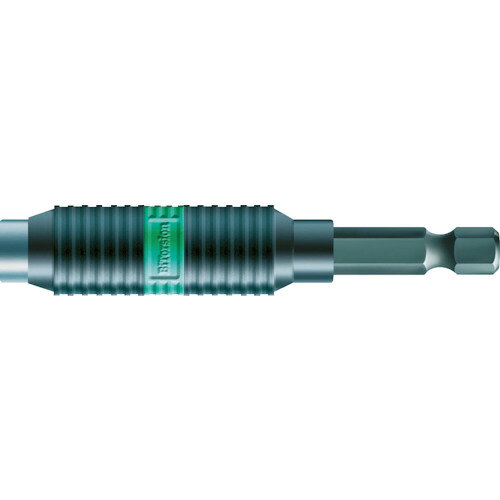 897/4 Rシリーズ。 ユニバーサルビットホルダー。 DIN ISO 1173-C 6.3とE 6.3 (ISO 1173)基準の1/4"六角差し込みのビットに対応しています。 ヴェラのバイトーション機構には、作業中の衝撃を吸収するトーションバネがあります。 バイトーションビットと組み合わせることによって、ツールの寿命が大幅に延ばされます。 従来のビットにも使用できます。 ラピダプターにより、 スリーブを前方に押すだけで、ビットを簡単に取り外せます。 1/4" 六角、DIN ISO 1173-F 6.3基準の電動ドライバーに接続できます。　 【仕様】 ビット差込(inch)：1/4 根本差込(inch)：1/4 差込口の溝位置(mm)：9 全長(mm)：75 ※差込口のビットの溝位置は9mm(Bタイプ)です。 メーカー名：WERA（ヴェラ・ベラ） メーカー品番：053923 WERA品番：05053923001 商品名：053923 1/4Hex/75ビットホルダー(ラピッド/BiTorsi JANコード：4013288095633 【ブランド紹介】 Wera(ヴェラ・ベラ) 1936年創業。「ツールの反逆者であれ」を掲げ、革新的なデザインと確かな品質を両立。ヒルティのOEMも手がけ、近年は二桁成長を続ける注目のツールブランド。 人気のカテゴリ 新商品 今月の特価品 オリジナル商品 ワケあり特価品