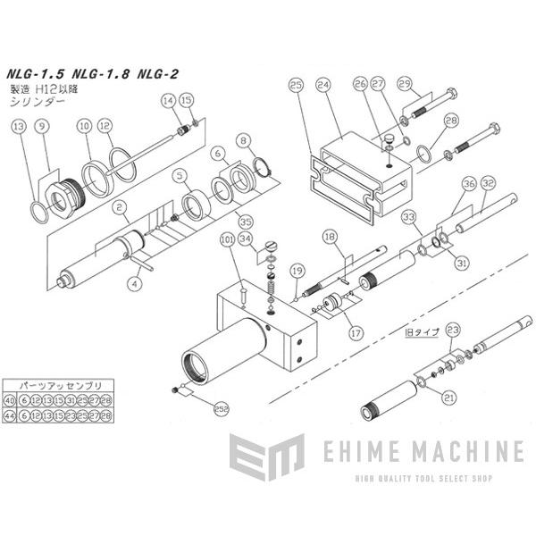 [メーカー直送品] 長崎ジャッキ NLG-2用部品【ピストンパッキン 020900-031】NLG-2-No.31