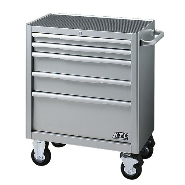 [メーカー直送業者便] KTC ローラーキャビネット EKW-1005 シルバー 収納具 5段5引出し 京都機械工具