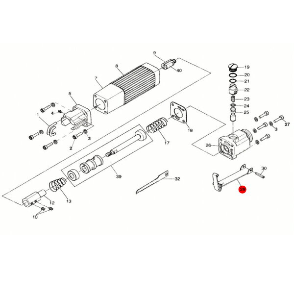 [部品・代引き不可] SP AIR SP-1730用パーツ セーフティレバー SP-1730-No.29 09101160