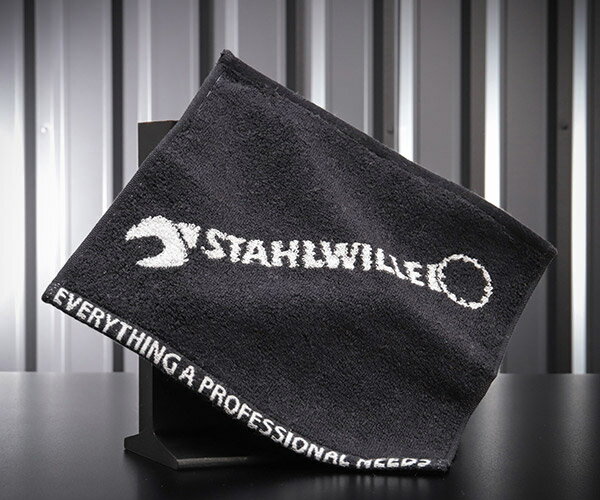 STAHLWILLE グッズ ハンドタオル ブラック 250×250mm 9197-0125JP スタビレー おしゃれ タオル コットン