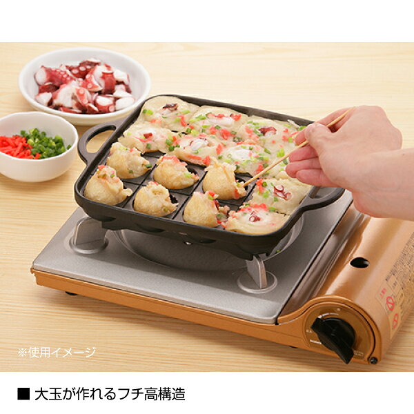 エヒメマシン 楽天市場店の岩谷（イワタニ） たこ焼プレート CB-A-TKP Iwatani｜アングル3