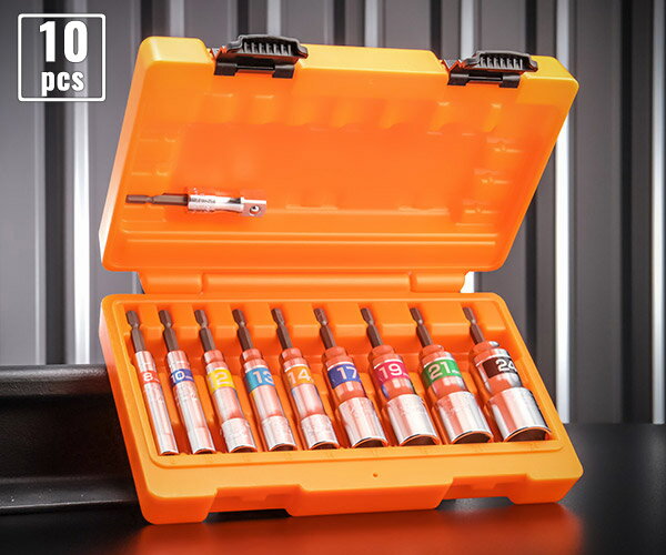 【限定特価】TOP 電動ドリル用強軸ソケットセット 12.7mmソケットアダプター付き特別セット ETS824STR トップ工業 工具