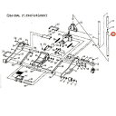 [メーカー直送品] MASADA マサダ 低床型アルミジャッキ SJ-20AL用パーツ 【 ハンドルASSY 下部 】 SJ-20AL-1-22