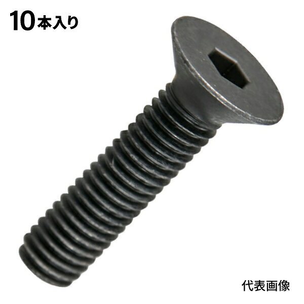 Rakuten - TRUSCO 六角穴付皿ボルト 黒染め 全ねじ M3×5 10本入 少量パック Y808-0305 【ネコポス対応】