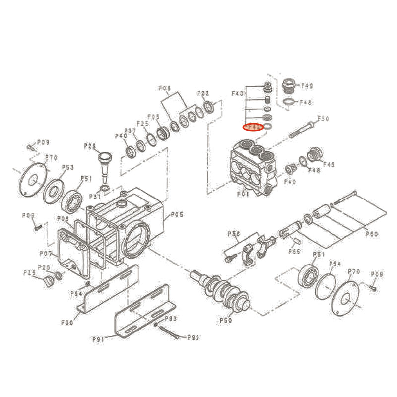 [メーカー直送品] オカツネ プランジャーポンプ RG-313R用パーツ 【 パッキンW1516#13J 】 RG-313R-F42