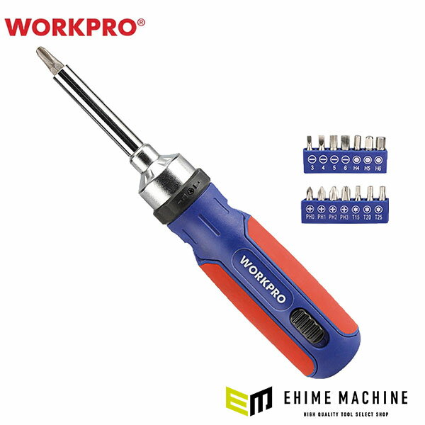 【5月の特価品】ワークプロ ラチェットドライバーセット ビット14PC 72T (WP221061)(6914280006956) WORKPRO