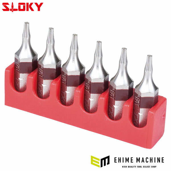 スローキー 6本組ヘクスローブショートビットTX06 (BIT25-TX06)(4545301110813) SLOKY