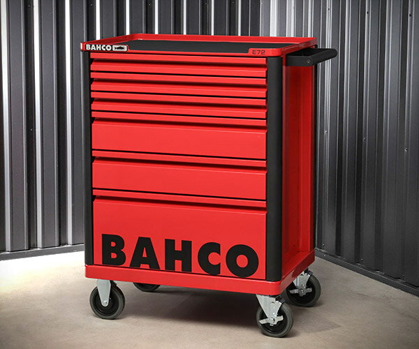 [メーカー直送業者便]日本正規品 バーコ スチール製ワゴン ツールストレージエントリー レッド 6段 (14..