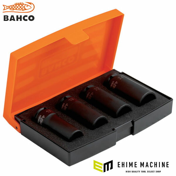 【3/1限定！ポイント3倍＋最大400円OFF】日本正規品 バーコ 1/2 ディープインパクトソケットセット4PCS(17/19/22/24mm) (K7806M/S4)(7314151813222) BAHCO