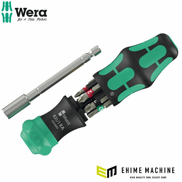 日本正規品 Wera 051519 ラチェット式ドライバー クラフトフォーム コンパクト 28 RA 1 ビット6本付 (4013288234032) ヴェラ ベラ
