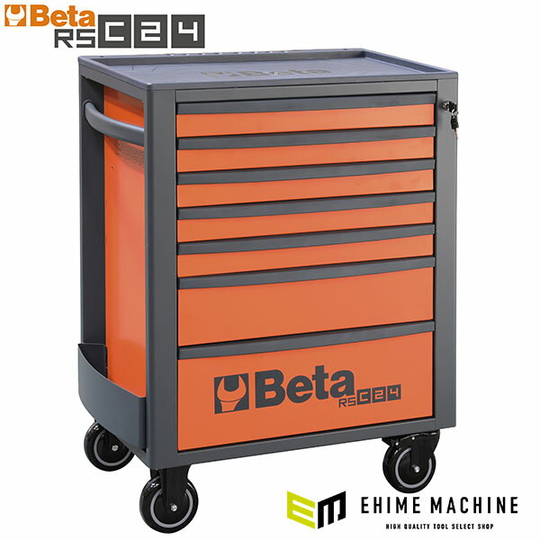 [メーカー直送業者便] 日本正規品 ベータ ツールトロリー 7段 ORANGE (4面) (RSC24/7-FO)(805480918741..