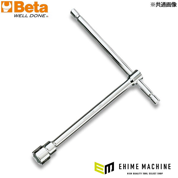 早回しがしやすいT型ボックスレンチです。 ソケット部は6各形状です。 ハンドルはスライド可能で任意の位置に調整できます。 当店はBeta（ベータ）日本正規流通品を取り扱う正規販売店です。 並行輸入品ではない、安心の国内正規ルート品をお届けします。 注意事項 ※代表画像です。 仕様 品番950 17JANコード8014230038209材質軸/クロムモリブデン鋼表面処理クロムメッキ全長(mm)264対辺(mm)17全幅(mm)200質量(g)436メーカー名Beta（ベータ）メーカー商品名950 17 スライド式Tハンドルソケットレンチ 17mm ブランド紹介 Beta（ベータ）は、1923年創業、イタリア・ミラノ近郊ソヴィコに本社を置く、ヨーロッパ最大級の総合ハンドツールメーカーです。創業者アレッサンドロ・チチェリの鍛造工場から始まり、1939年に「Beta」を商標登録。以来100年、チチェリ家が5世代にわたり経営を受け継ぎ、今もソヴィコ、カスティリオーネ・ダッダ、スルモーナの自社工場で「メイド・イン・イタリー」の生産を貫いています。ブランドの象徴は、1969年誕生のオレンジ色の工具ワゴン「タンク」と、コンビネーションレンチ「42」。特に「42」は、過大な負荷が掛かっても折れずに曲がることで使い手を守る、安全思想まで作り込まれた名品として世界中のプロに愛用されています。モータースポーツとの関わりは1971年のF1参戦から50年以上。MotoGPではモンスターエナジー・ヤマハのオフィシャルパートナーを25年以上務め、8チームのテクニカルスポンサーとして、世界最高峰のメカニックたちの手元を支えています。サーキットで受けた要求は、2〜3年後の市販品に反映される。レースで未来を先取りする開発力と、イタリアならではの機能美こそ、Betaが選ばれ続ける理由です。 人気のカテゴリ 新商品 今月の特価品 オリジナル商品 ワケあり特価品