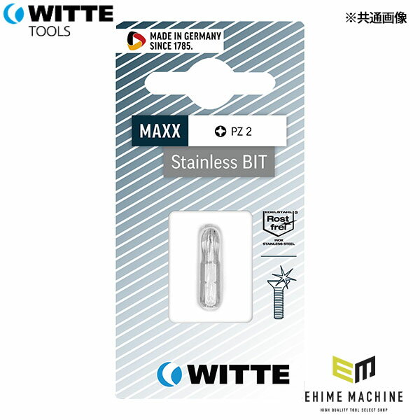 ステンレス製ネジの錆の発生や孔食を防ぐステンレス製ビットです。 真空氷焼入れにより優れた硬度と強度を誇ります。 太陽光発電、海洋、食品加工など多くの用途で使用できます。 ブリスターケース1本入りです。　 【仕様】 サイズ(T)：40 差込角(HEX)：1/4 全長(mm)：25 質量(g)：13　 ※代表画像です。 メーカー名：WITTE（ヴィッテ） メーカー品番：26536 商品名：26536 ステンレスビット (TX)T40 1/4X25mm JANコード：4003955321677 【ブランド紹介】 WITTE（ヴィッテ） 1785年創業、ドイツの老舗工具メーカー。人間工学設計と高精度な加工技術により、快適な操作性と耐久性を両立した高品質ドライバーを世界へ提供。 人気のカテゴリ 新商品 今月の特価品 オリジナル商品 ワケあり特価品
