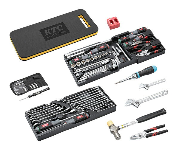 KTC 9.5sq. 工具92点セット 樹脂成型トレイ付 ケース無し ラチェット非同梱 (SK39224XT) エヒメマシンオリジナル ツールセット 2